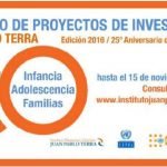 Concurso de proyectos de investigación «Juan Pablo Terra»- Edición 2016: lnfancia, adolescencia, familias.