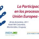 Seminario internacional: La participación social en los procesos Unión Europea – MERCOSUR