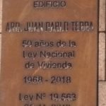 Homenaje: Designación de la sede de la DINAVI como Edificio Arq. Juan Pablo Terra y colocación de placa en la fachada.