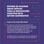 Presentación de la publicación: Estudio de algunas áreas críticas para la negociación colectiva en el sector cooperativo