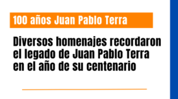 Homenajes a Juan Pablo Terra en distintos puntos del país